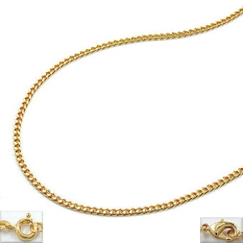 Collier Panzer 1mm gold-plated 40cm